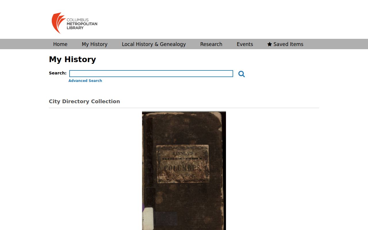 Mifflin Township city directory digitized collection at Columbus Metropolitan Library