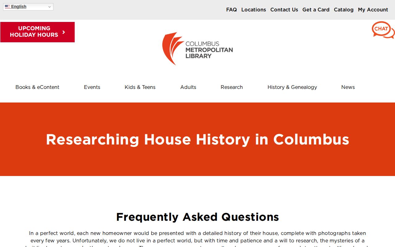 Mifflin Township city directory research through Columbus Metropolitan Library House History